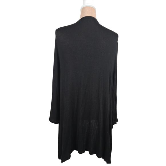 J. Jill Open Cardigan Waterfall Black Size XL - Picture 2 of 7